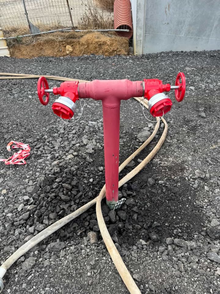 Fire hydrant standpipe installation and water system testing