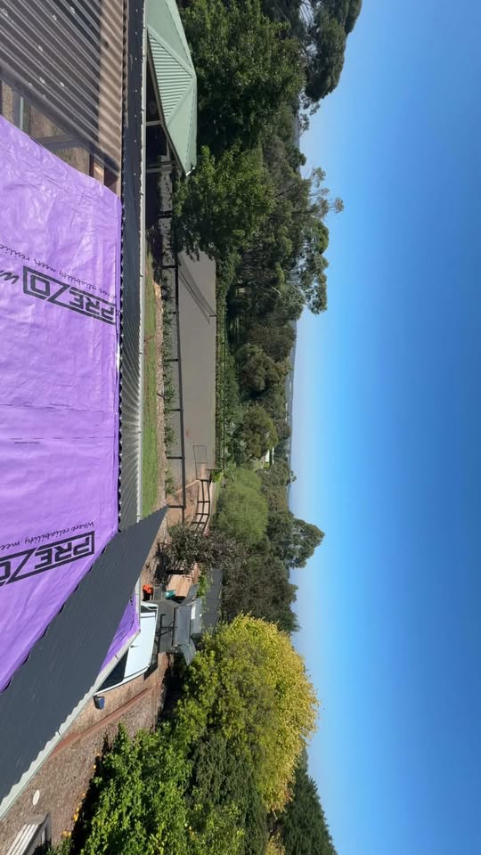 New metal roofing installation with premium protective sarking